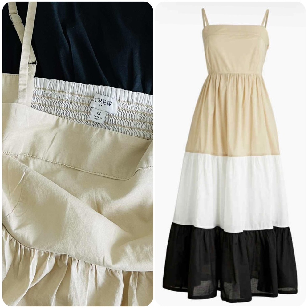 J.Crew Tiered Midi Dress